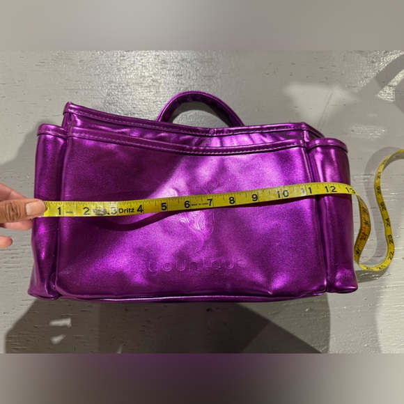 NWOT NEW ORIGINAL YOUNIQUE PRESENTERS BAG MAKEUP ORGANIZER METALLIC PURPLE - Picture 7 of 7